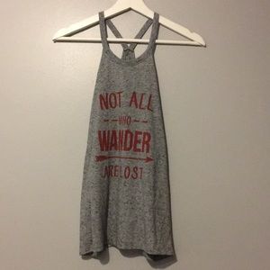 ‘Not All Who Wander Are Lost’ Racerback Tank